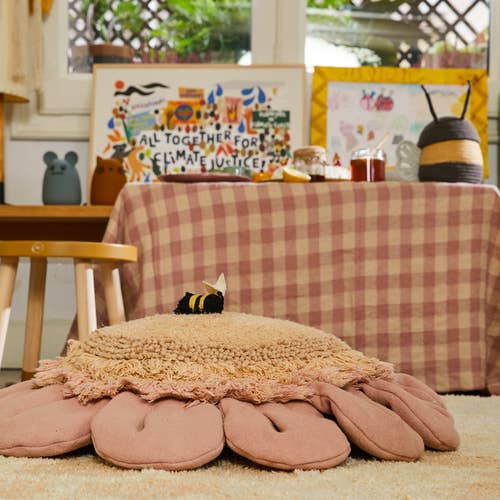 Lorena Canals Floor Cushion - Pink Daisy