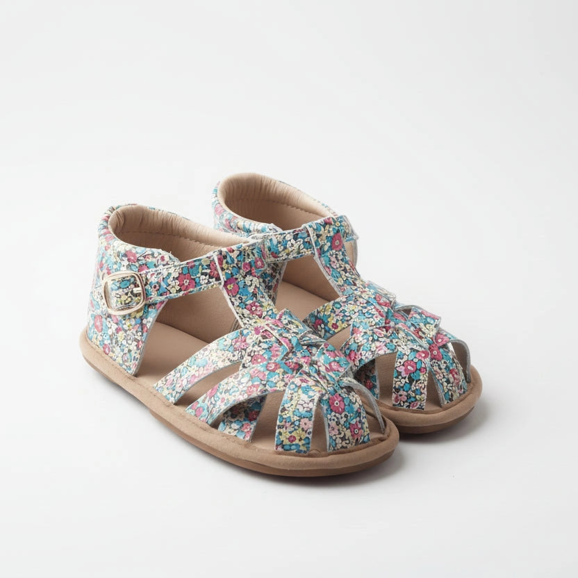 Little Love Bug Closed Toe Sandal - Confetti Floral