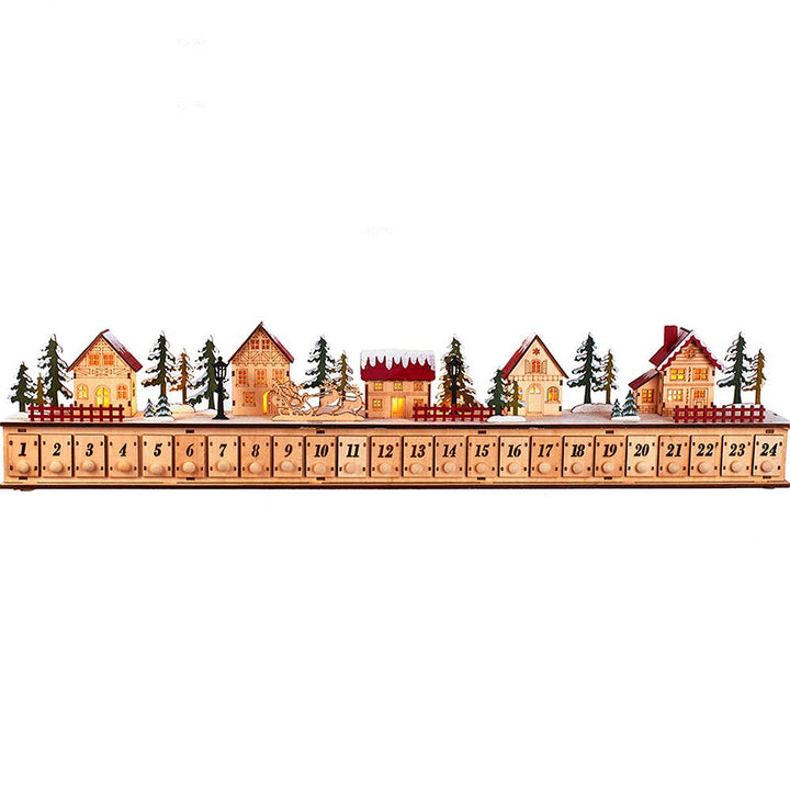 Kurt S. Adler 6.7"Light Up Christmas Village Advent Calendar