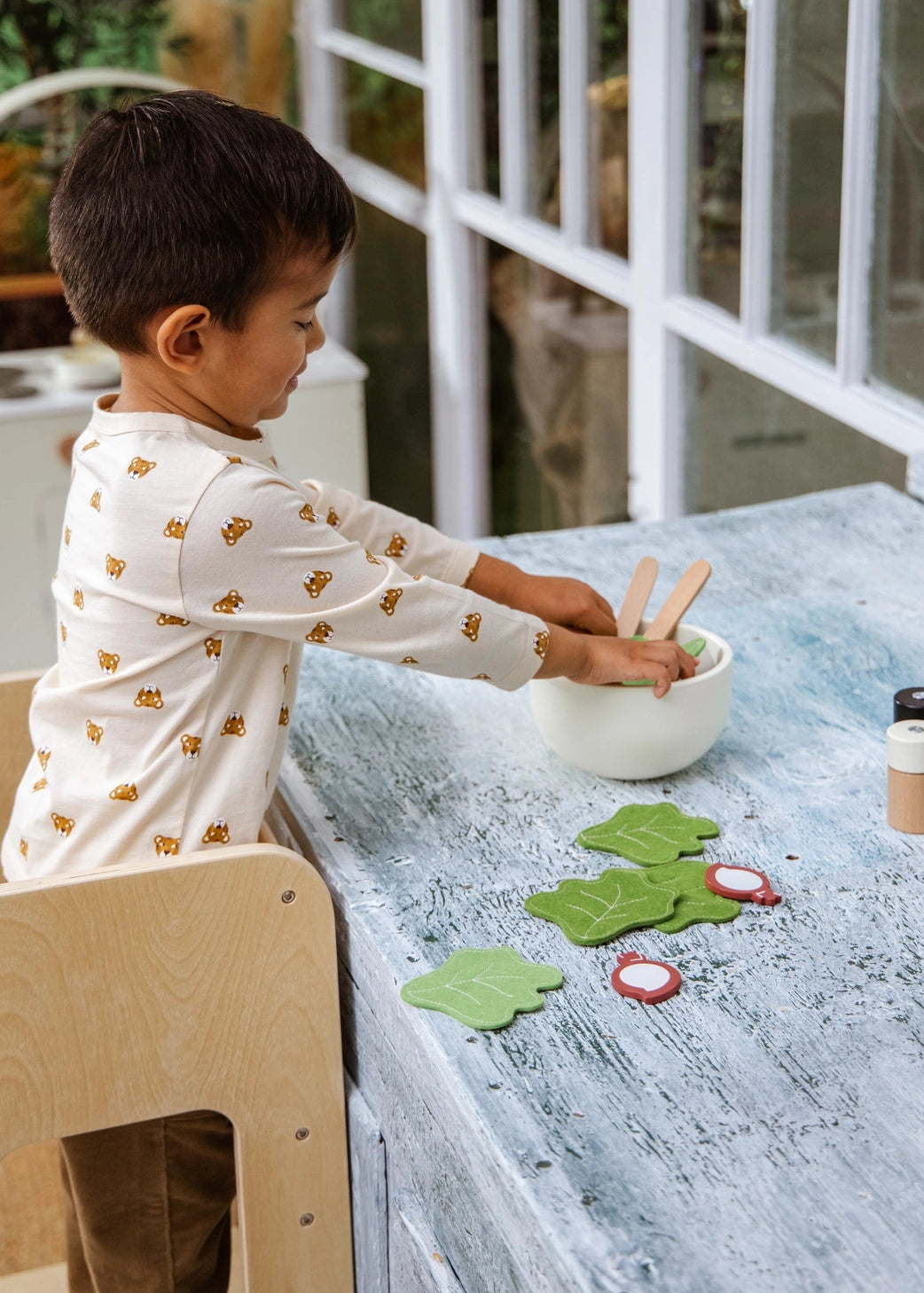 Coco Village Wooden Salad Playset