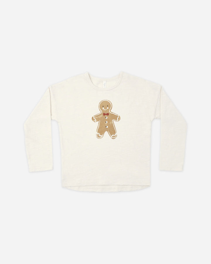 Rylee + Cru Long Sleeve Tee - Gingerbread Man