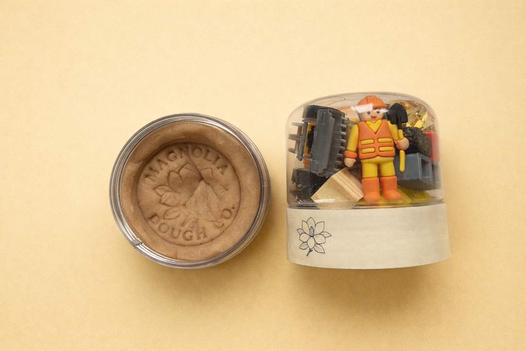 Magnolia Dough Co. Sensory Play Jar - Construction