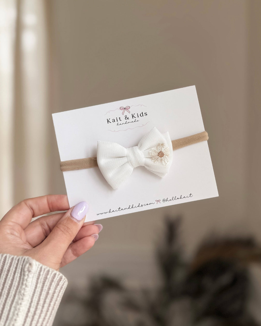 Kait + Kids Daisy Mesh Pinwheel Headband