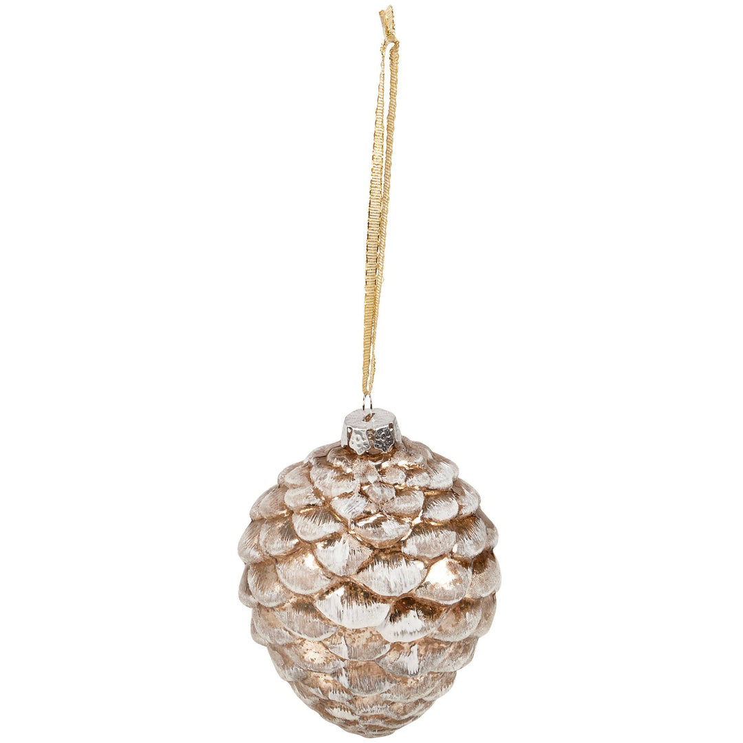 Primitives By Kathy Glass Snowy Pinecone Christmas Ornament