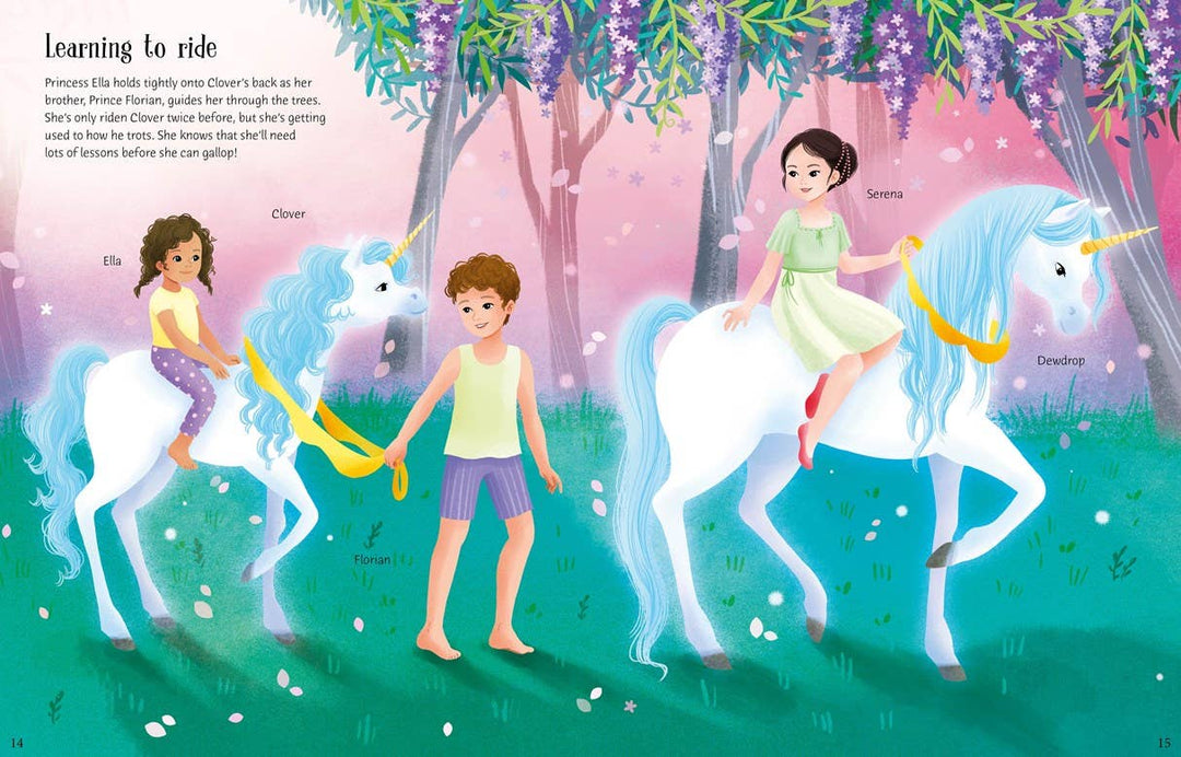 Sticker Dolly Dressing Unicorn Princesses: Usborne
