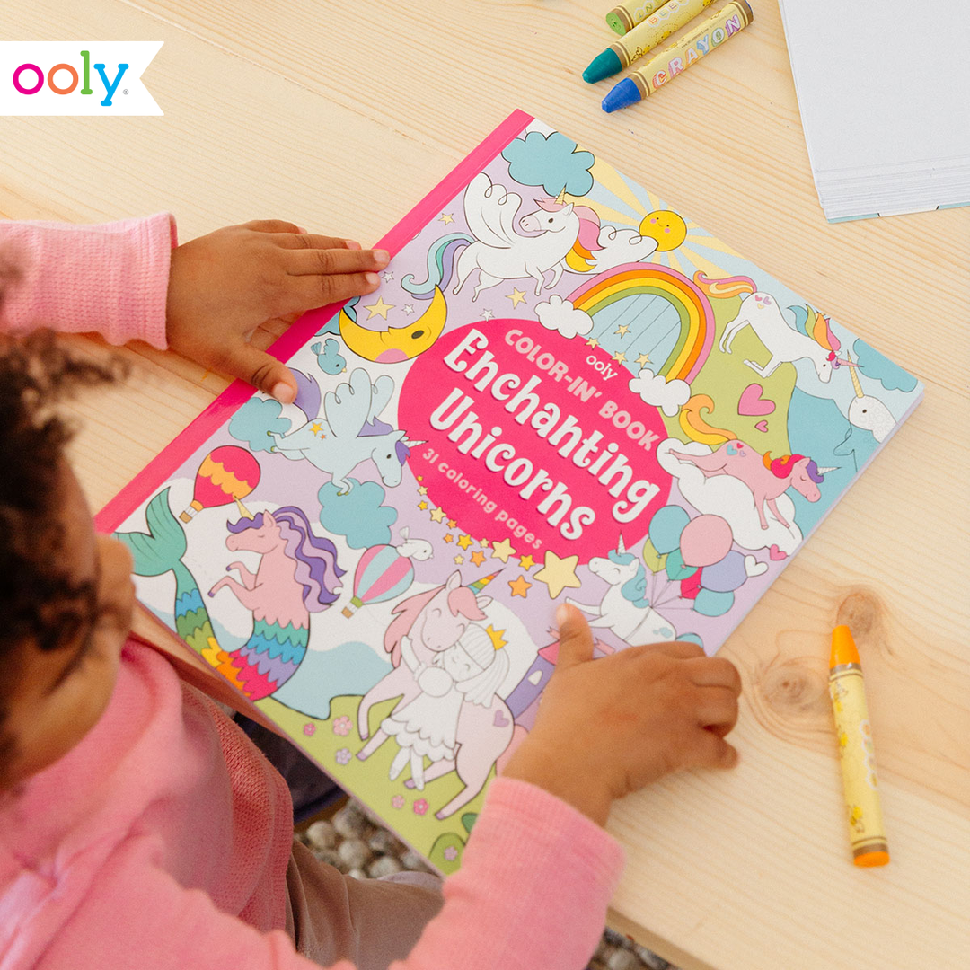 Ooly Color-in' Book Enchanting Unicorns