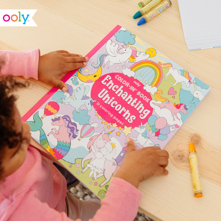 Ooly Color-in' Book Enchanting Unicorns