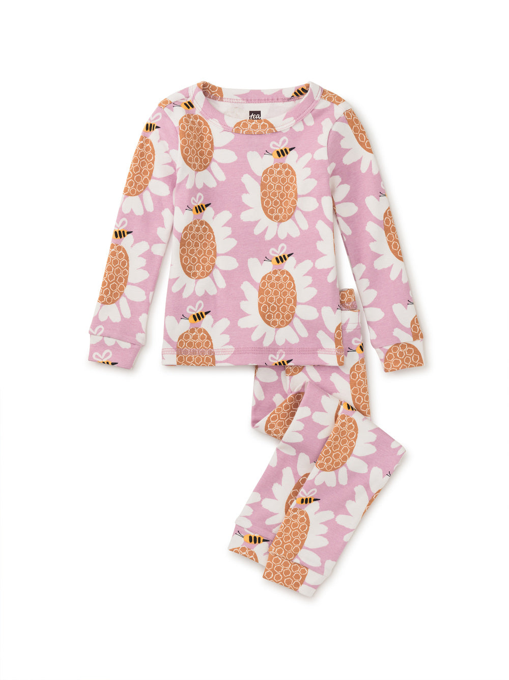 Tea Collection Goodnight Pajama Set - Honey Bee Sunflower