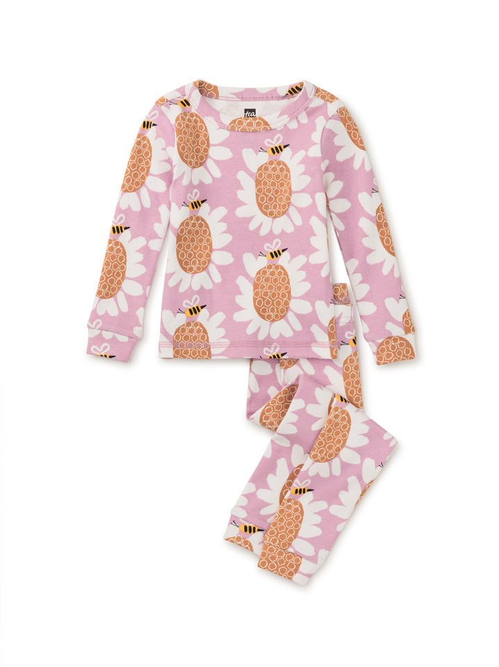 Tea Collection Goodnight Pajama Set - Honey Bee Sunflower