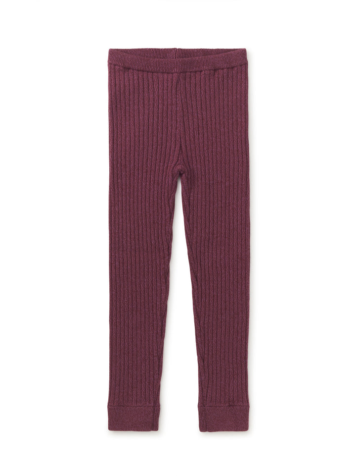 Tea Collection Marled Sweater Leggings - Sangria