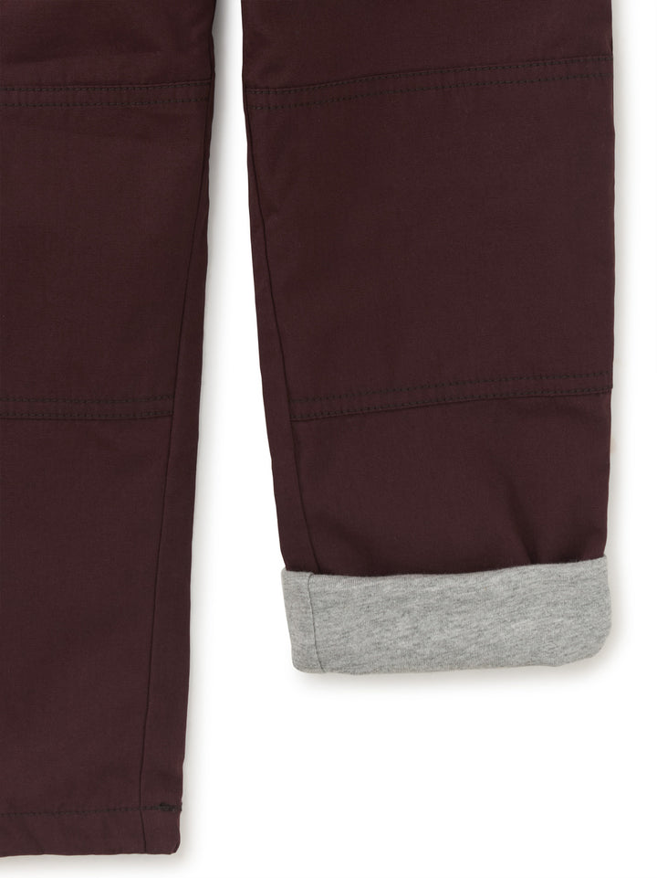 Tea Collection Cozy Does It Lined Pants - Chocolate