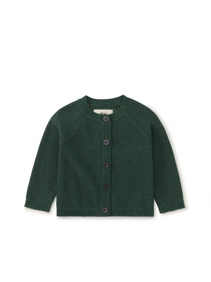 Tea Collection Sparkle Cardigan - Pine Needles