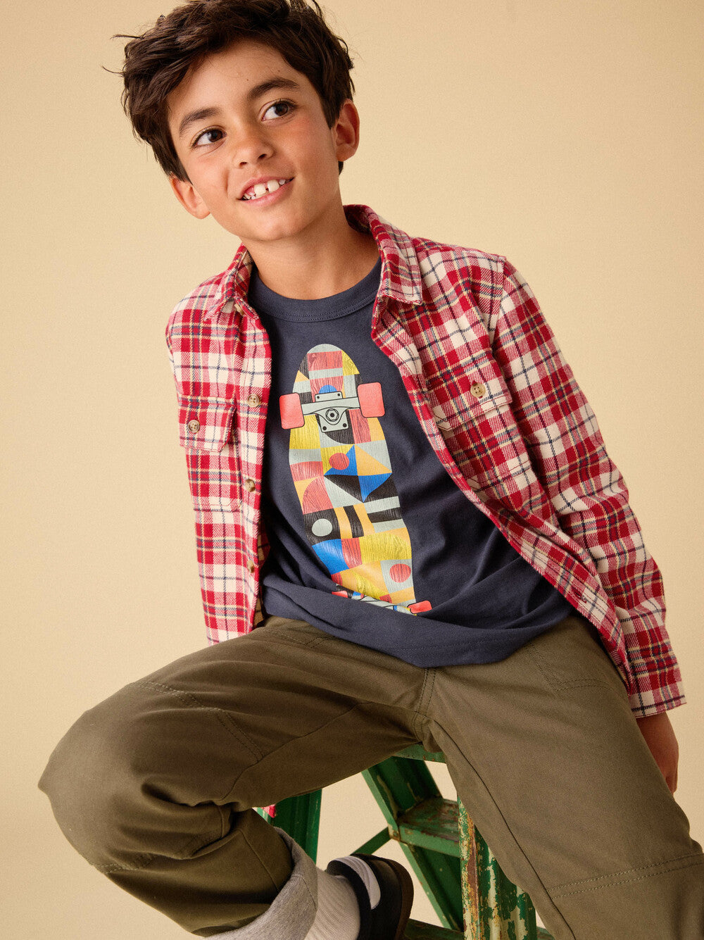 Tea Collection Skateboard Layered Tee