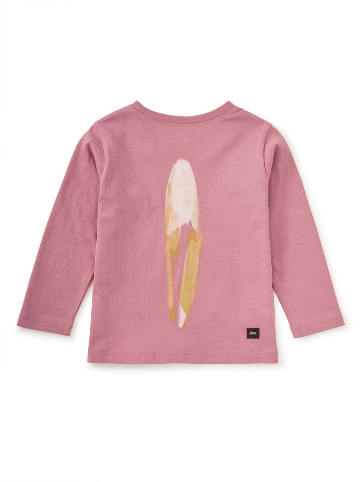 Tea Collection Reading Fox Double Sided Tee - Antique Rose