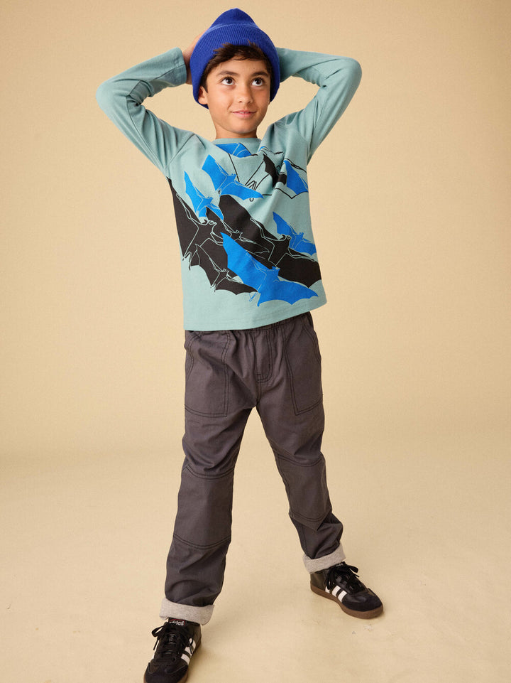 Tea Collection Cozy Does It Lined Pants - Pepper