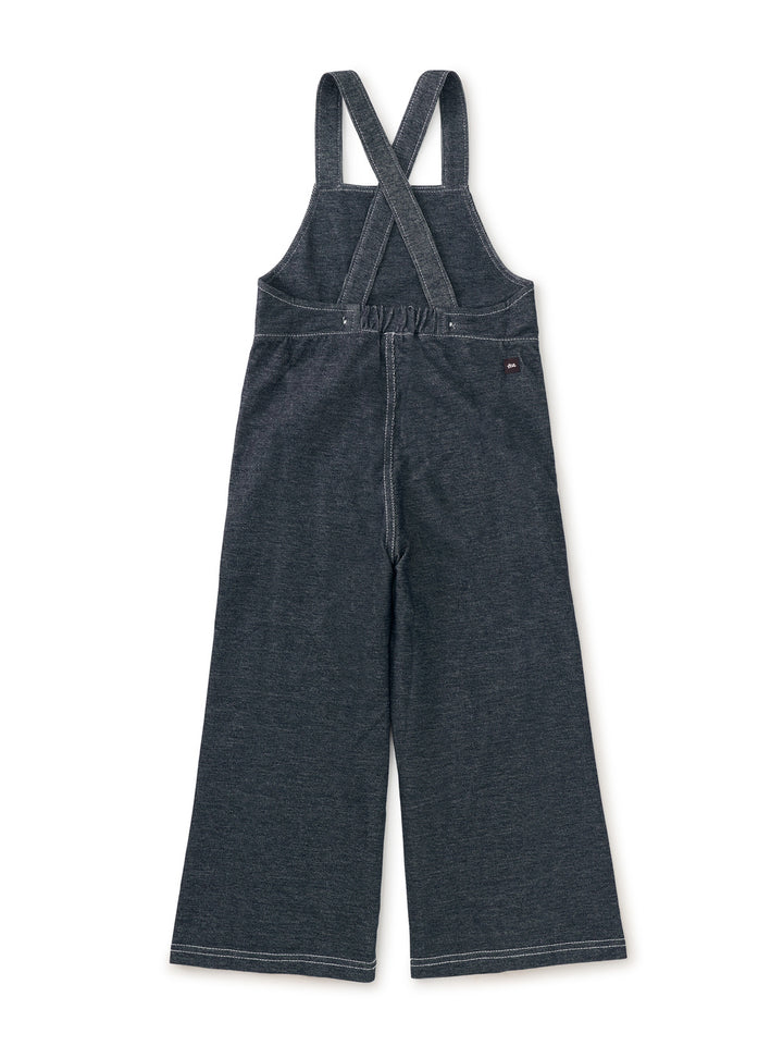 Tea Collection Wide Leg Denim-Like Overalls