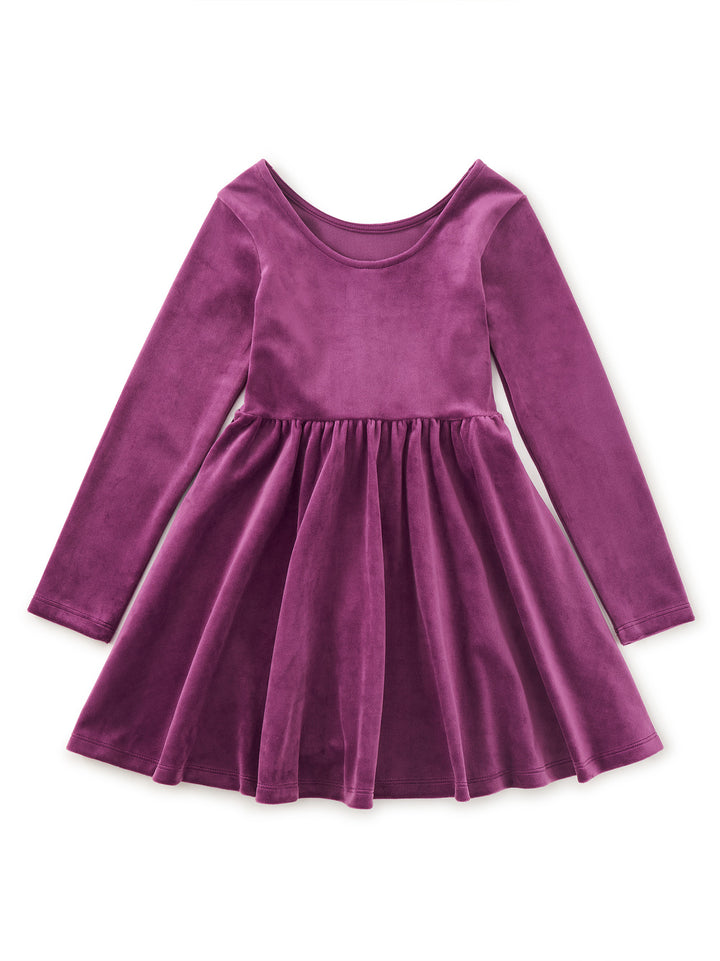Tea Collection Velour Ballet Dress - Cosmic Berry