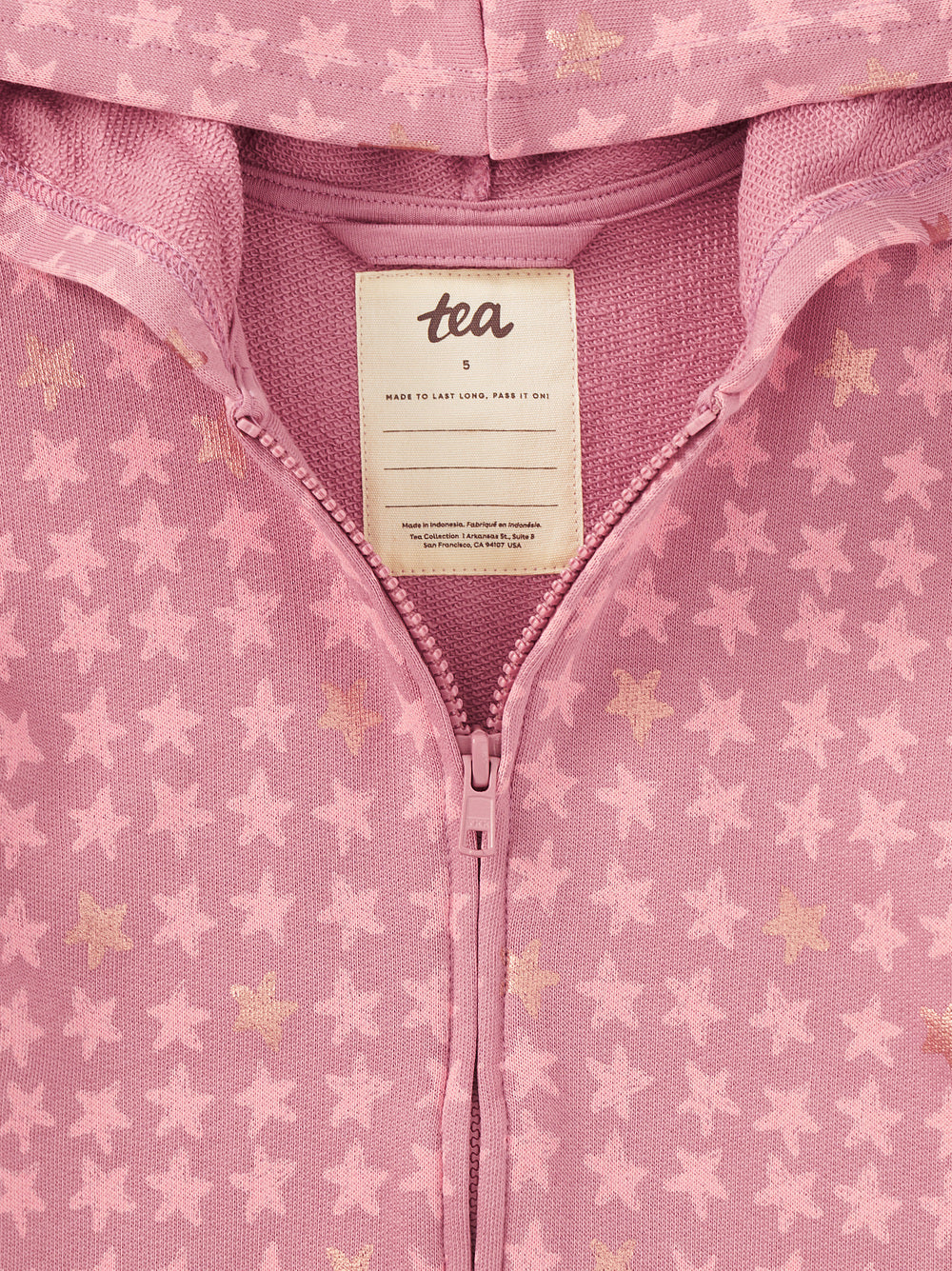Tea Collection Easy Fit Hoodie - Metallic Stars