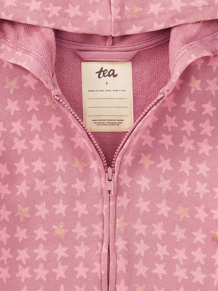 Tea Collection Easy Fit Hoodie - Metallic Stars