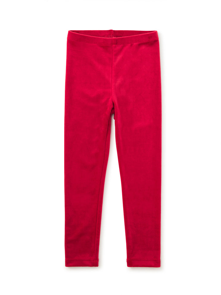 Tea Collection Velour Leggings - Red Wagon