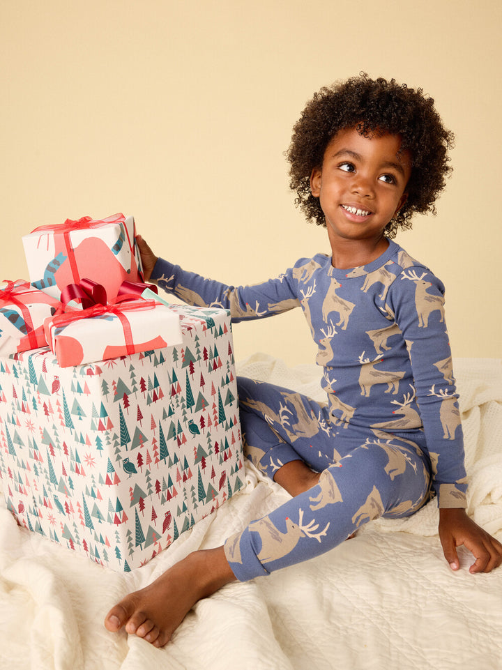 Tea Collection Goodnight Pajama Set - Red Nose Reindeer
