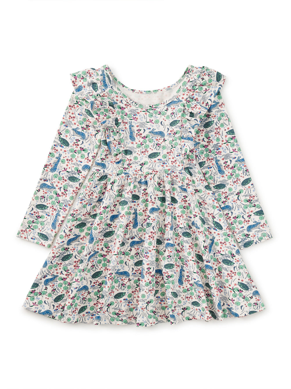 Tea Collection Ruffle Shoulder Ballet Dress - Rabbit & Turtle Folktale