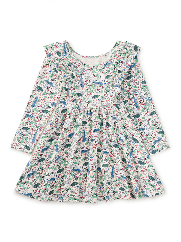 Tea Collection Ruffle Shoulder Ballet Dress - Rabbit & Turtle Folktale