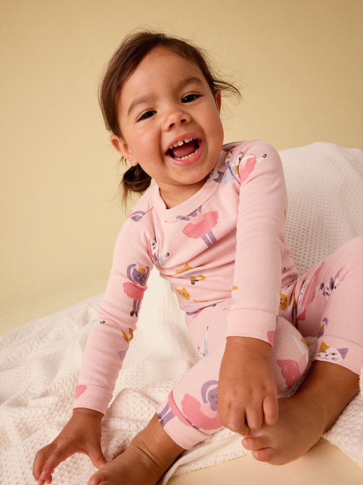 Tea Collection Goodnight Pajama Set - Ballet Kitty