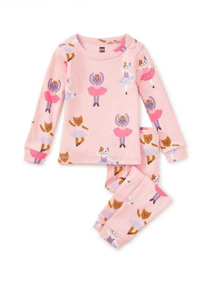 Tea Collection Goodnight Pajama Set - Ballet Kitty
