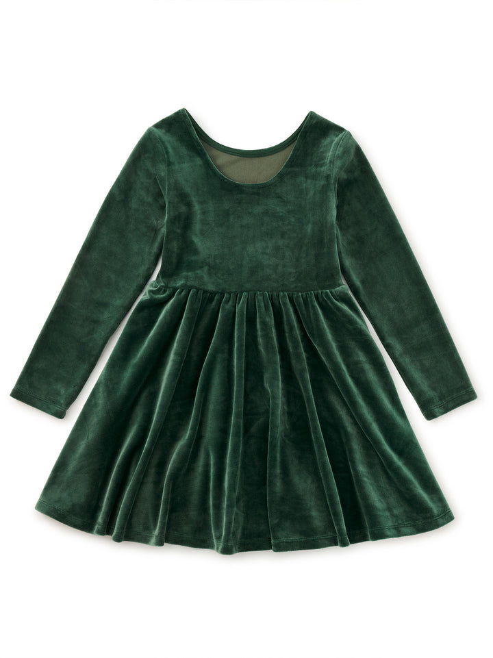 Tea Collection Velour Ballet Dress - Pineneedle