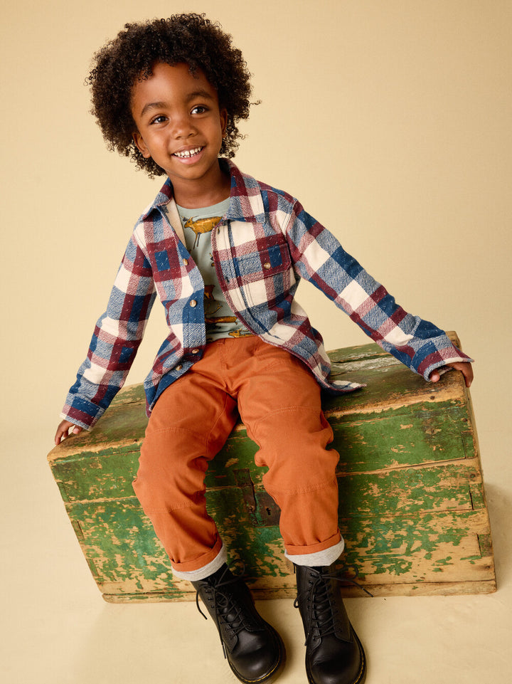 Tea Collection Cozy Does It Lined Pants - Gingerbread