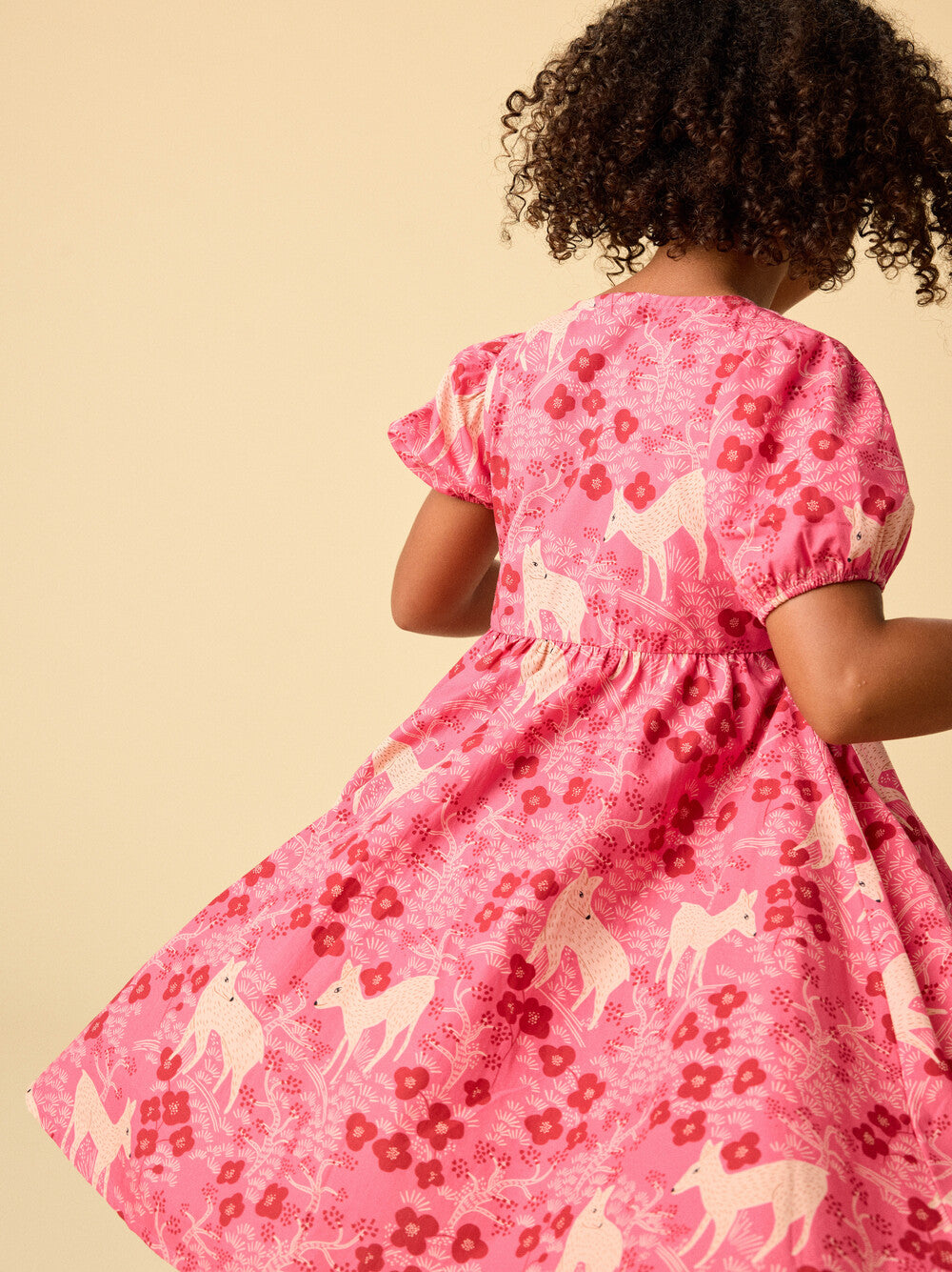 Tea Collection Tie Wrap Dress - Wandering Deer Floral