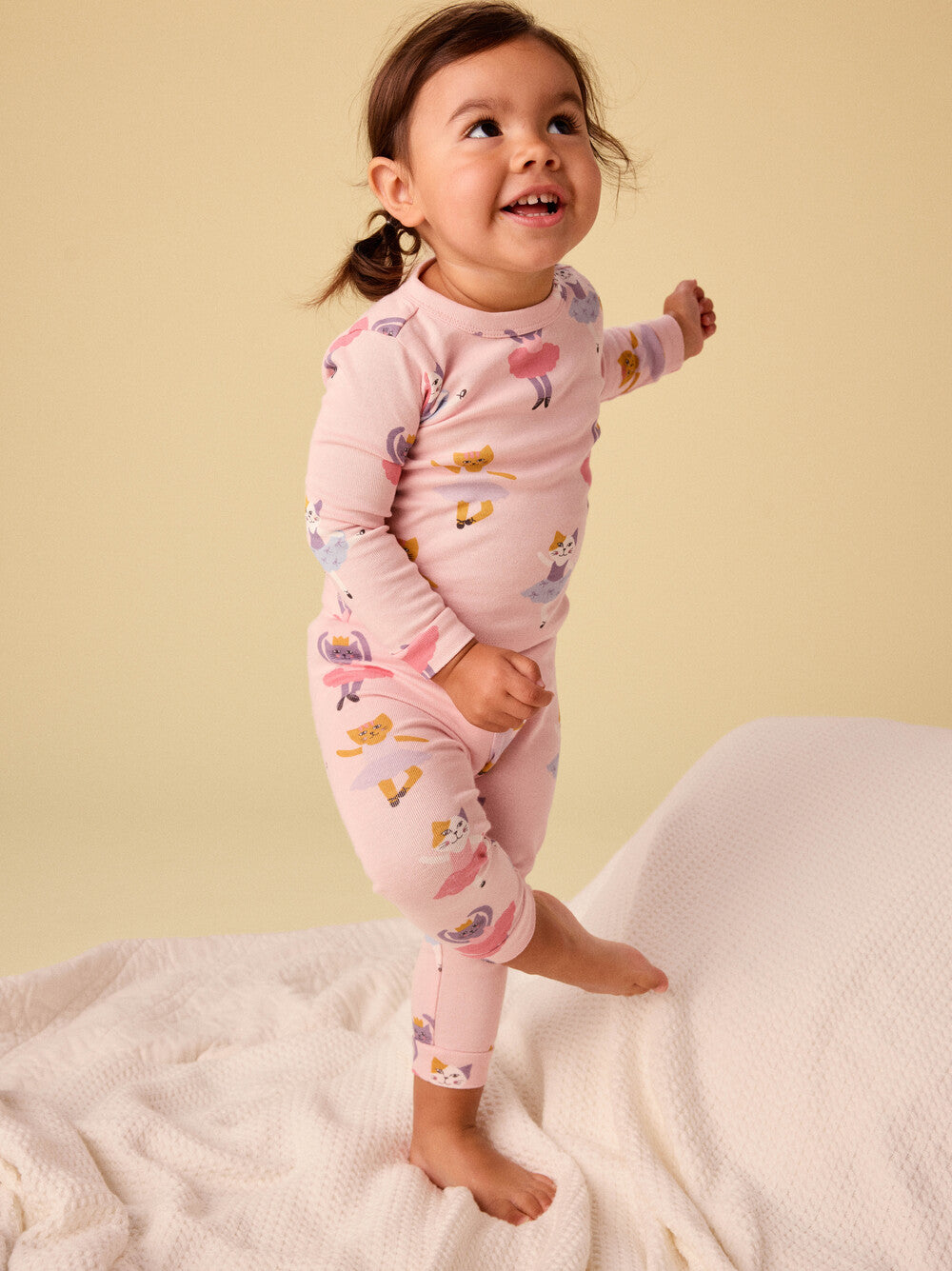 Tea Collection Goodnight Pajama Set - Ballet Kitty