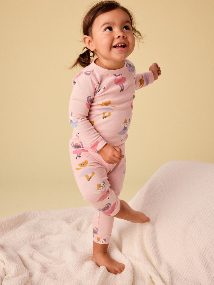 Tea Collection Goodnight Pajama Set - Ballet Kitty