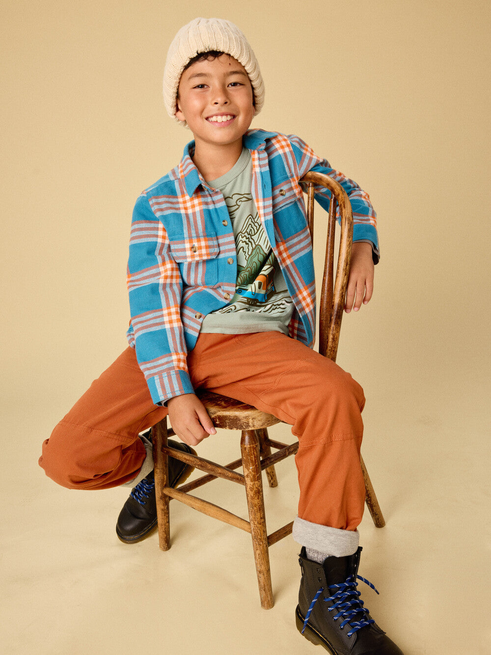 Tea Collection Cozy Does It Lined Pants - Gingerbread