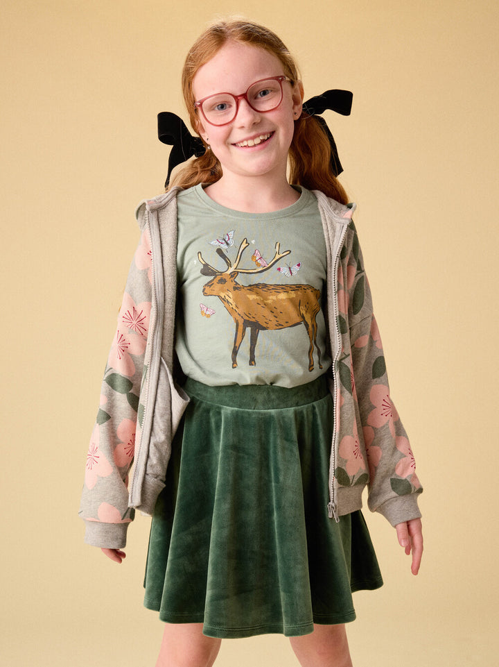 Tea Collection Deer & Butterflies Tee