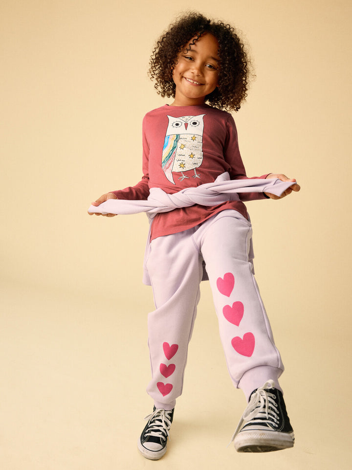 Tea Colleaction Rainbow Eagle Owl Graphic Tee