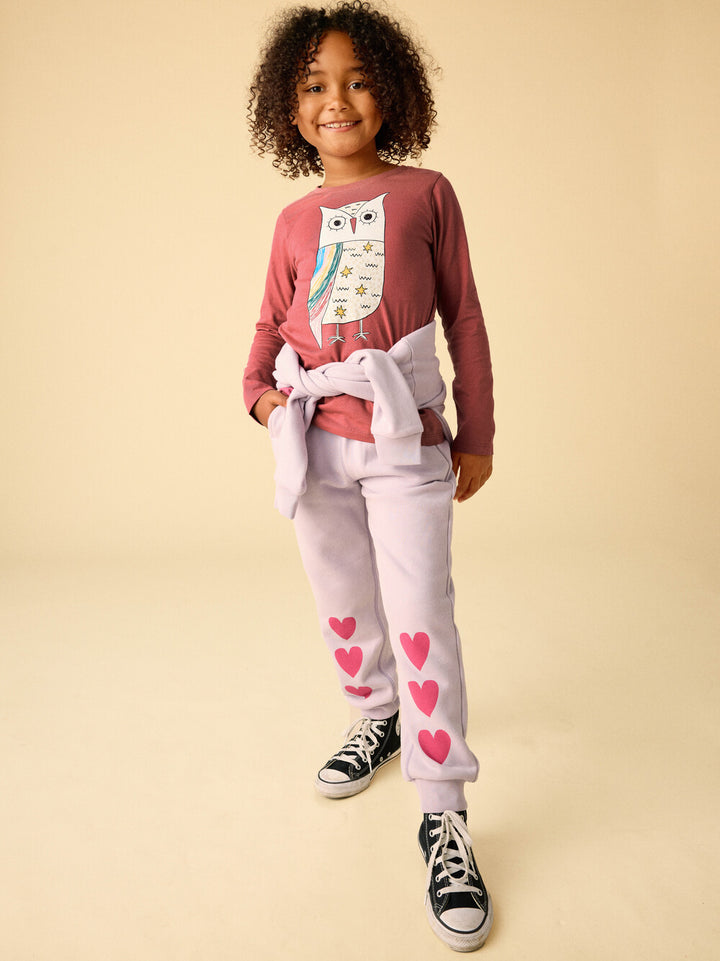 Tea Colleaction Rainbow Eagle Owl Graphic Tee