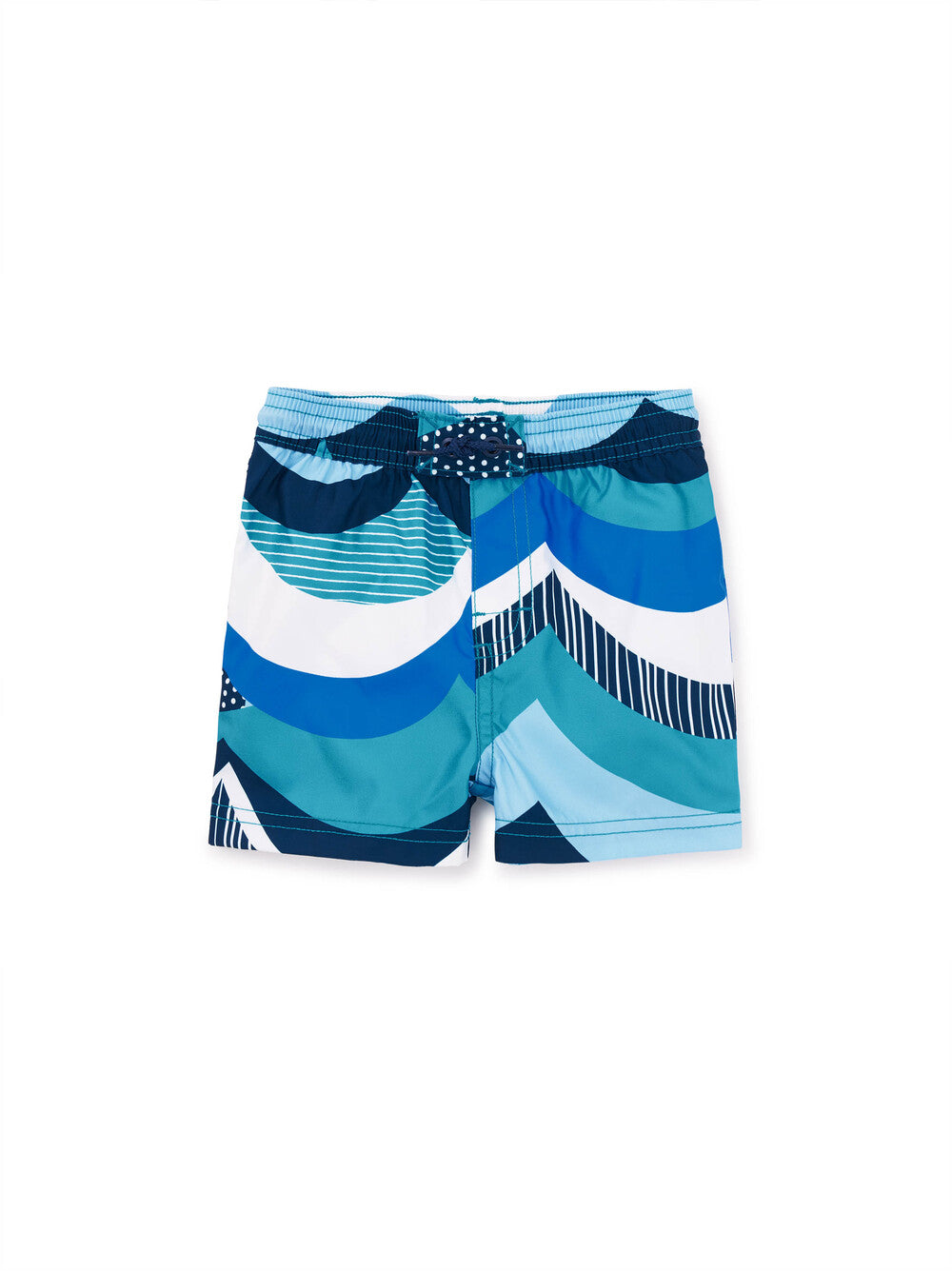 Tea Collection Mid-Length Swim Trunks - Scallop Waves