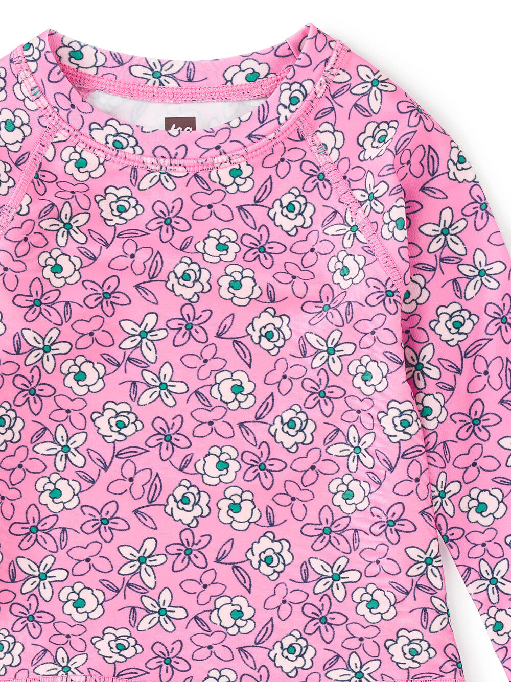 Tea Collection Rash Guard Baby Swim Set - Carnation Toss