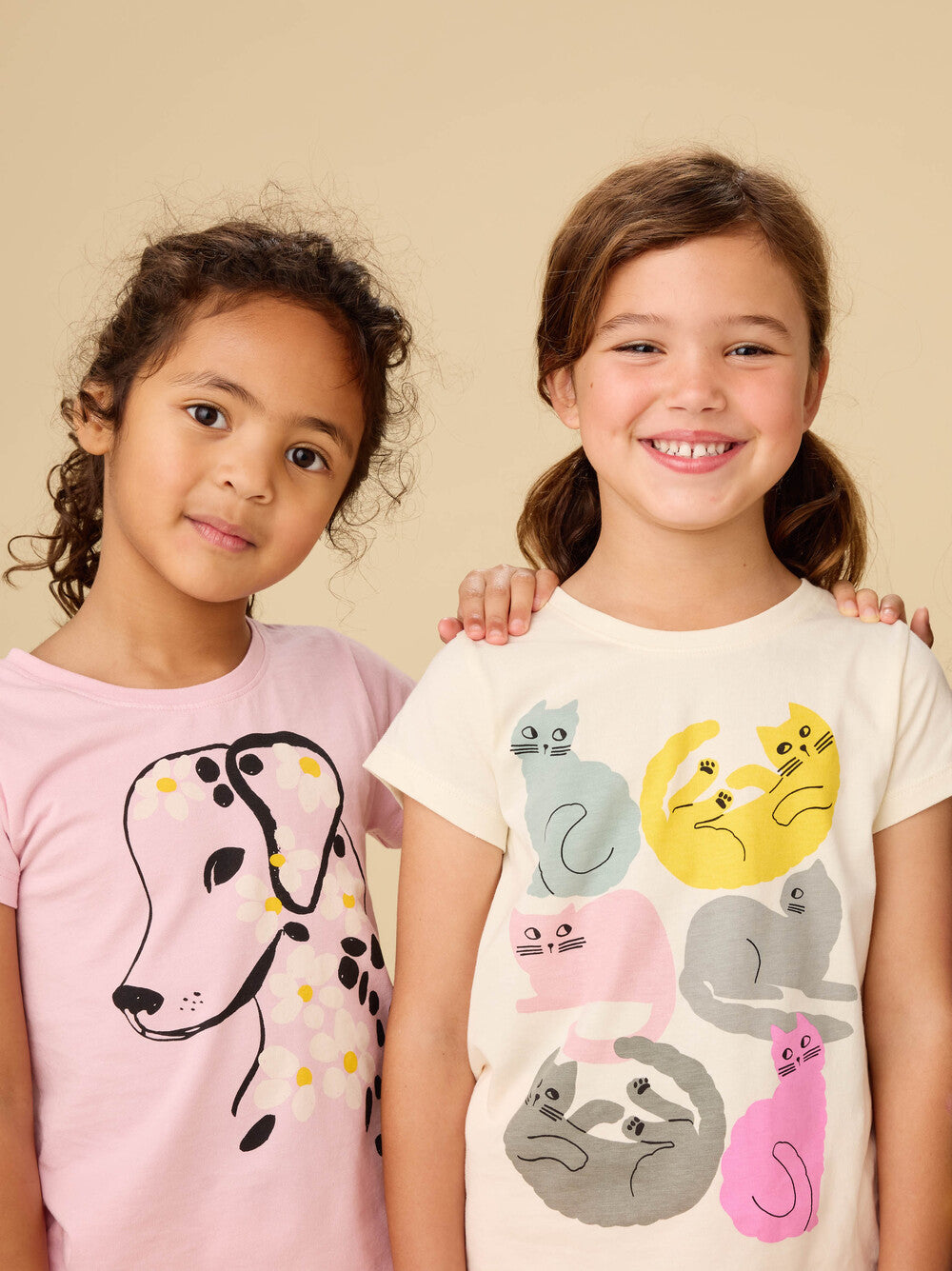 Tea Collection Colorful Cats Graphic Tee