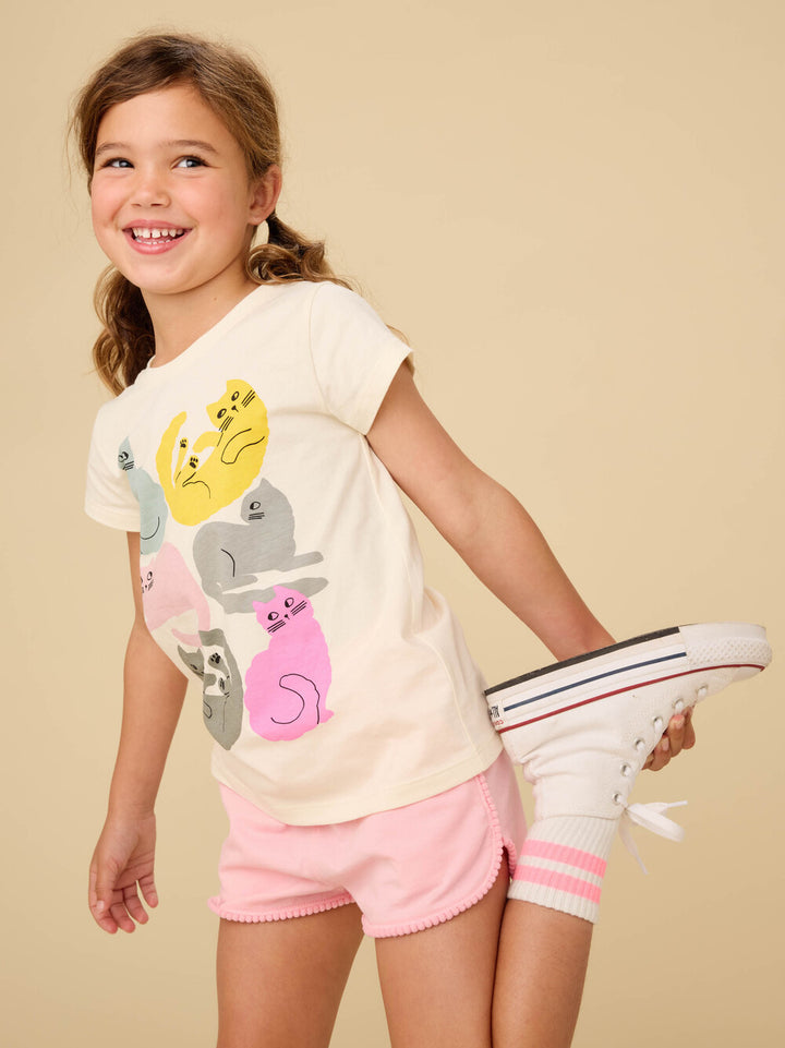 Tea Collection Colorful Cats Graphic Tee