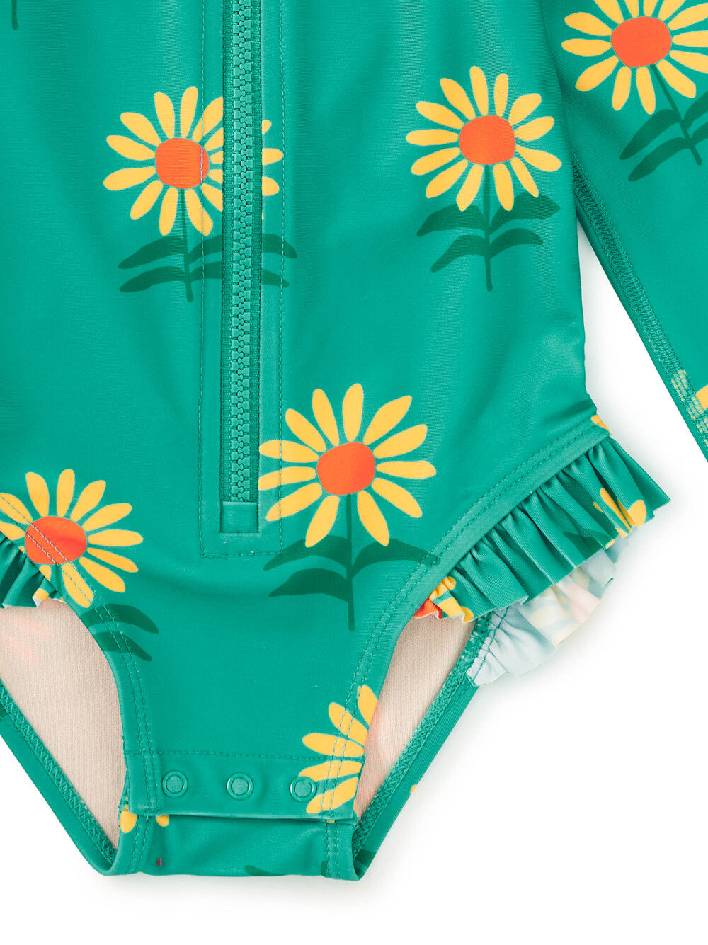 Tea Collection Rash Guard Baby Swimsuit - Sunflowers