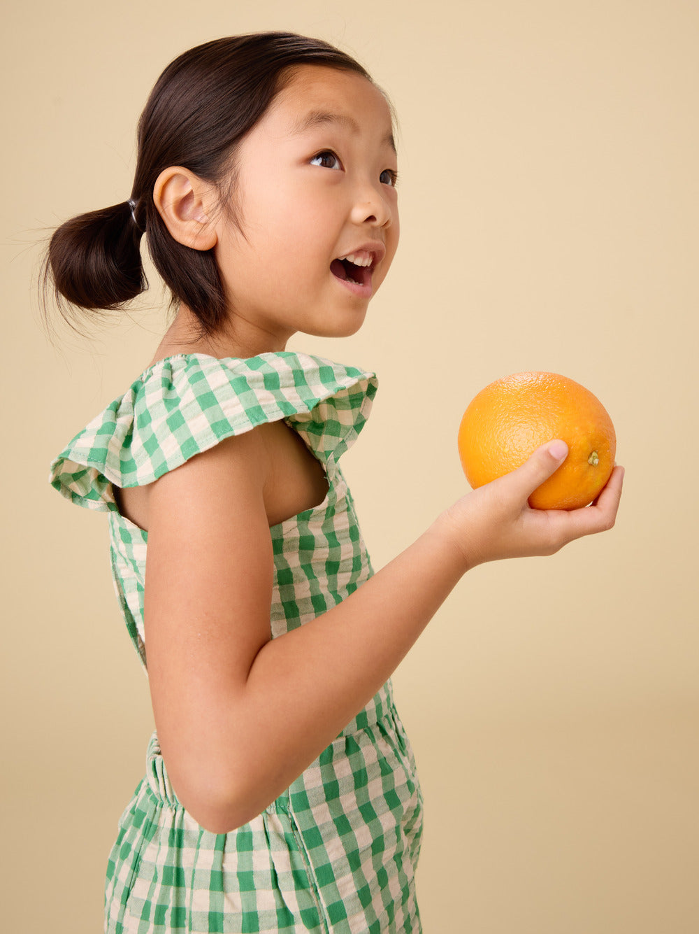 Tea Collection Flutter Strap Jumpsuit - Garden Party Check