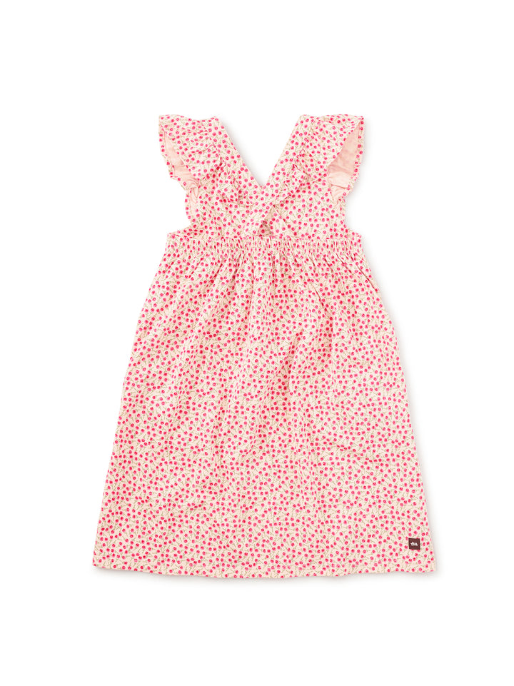 Tea Collection Ruffle Strap Dress - Mini Rose Toss