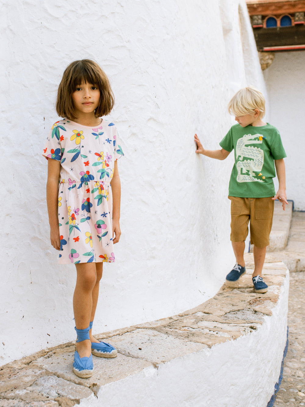 Tea Collection Short Sleeve Twirl Dress - Miro Floral
