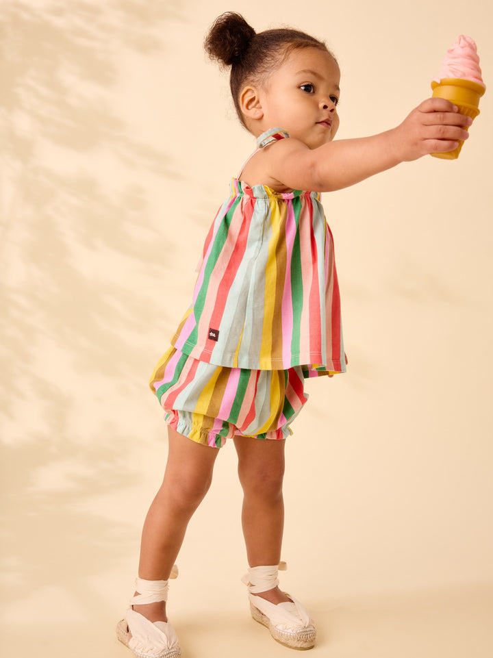 Tea Collection Tie Shoulder Baby Set