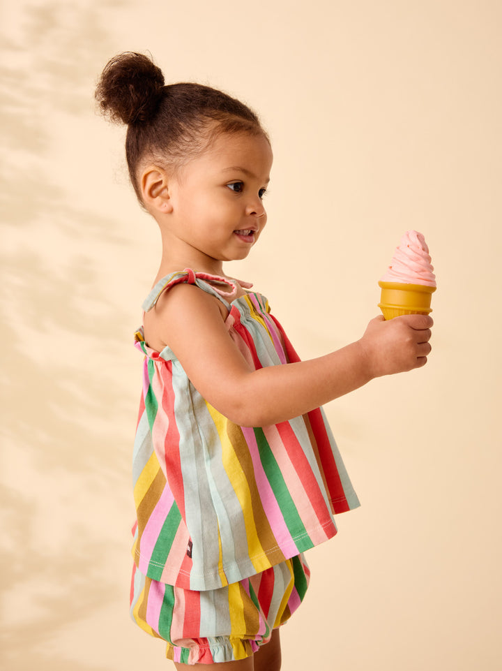 Tea Collection Tie Shoulder Baby Set