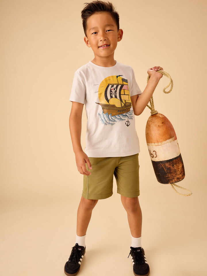 Tea Collection Pirate's Voyage Graphic Tee - Vapor