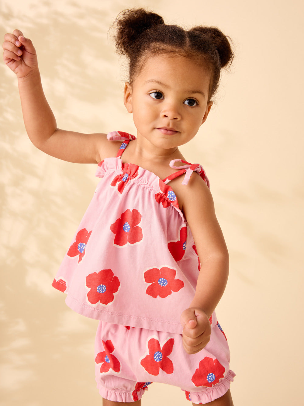 Tea Collection Tie Shoulder Baby Set - Rock Floral